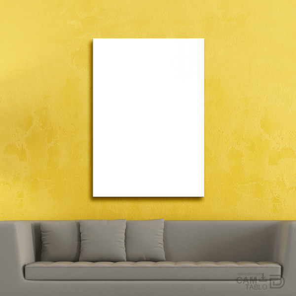 Cam Tablo Kişiselleştirilebilir Dikey