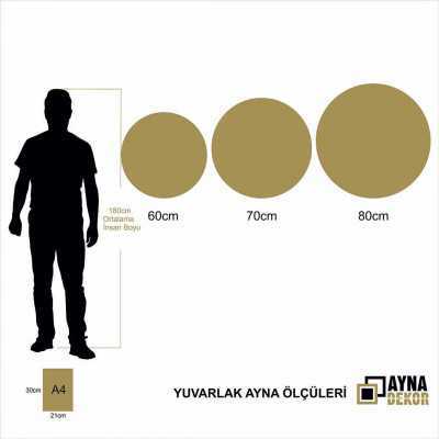 Ortalama insan boyuna göre ölçülerin görünümü