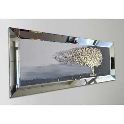 Moziak Ayna Parçalı Tablo Gri